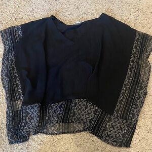 BCBGeneration Black and Gray Blouse